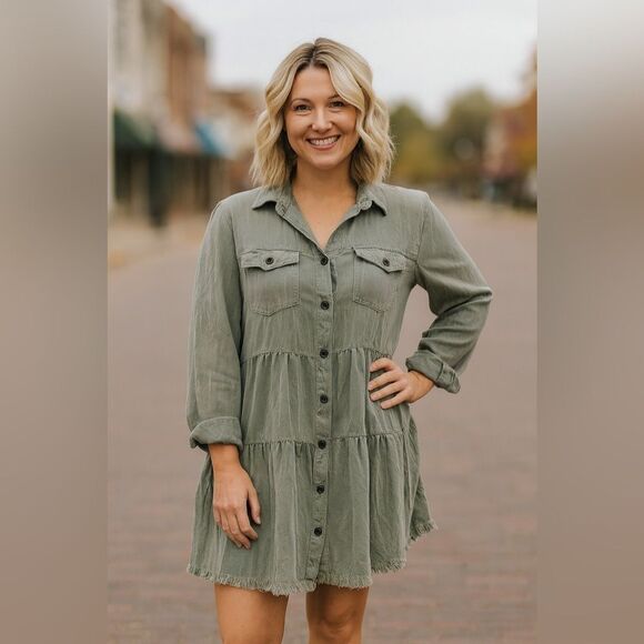 Umgee Sage Tunic or Dress Size Small - Picture 1 of 5